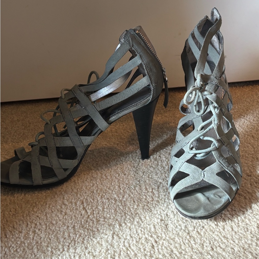 Nine West Antique Blue Strappy Heels